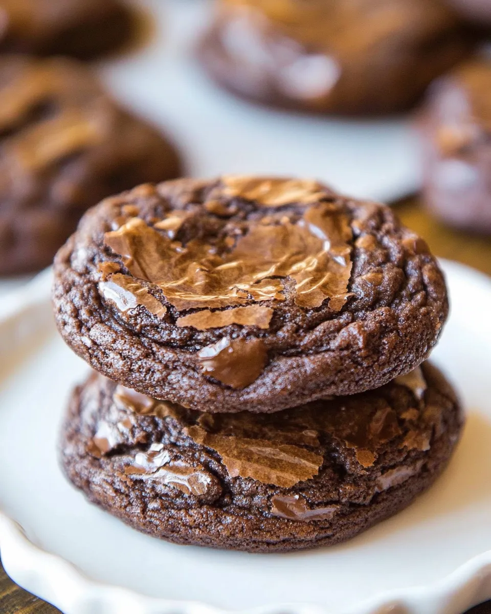 Easy Soft and Chewy Brownie Cookies recipe photo