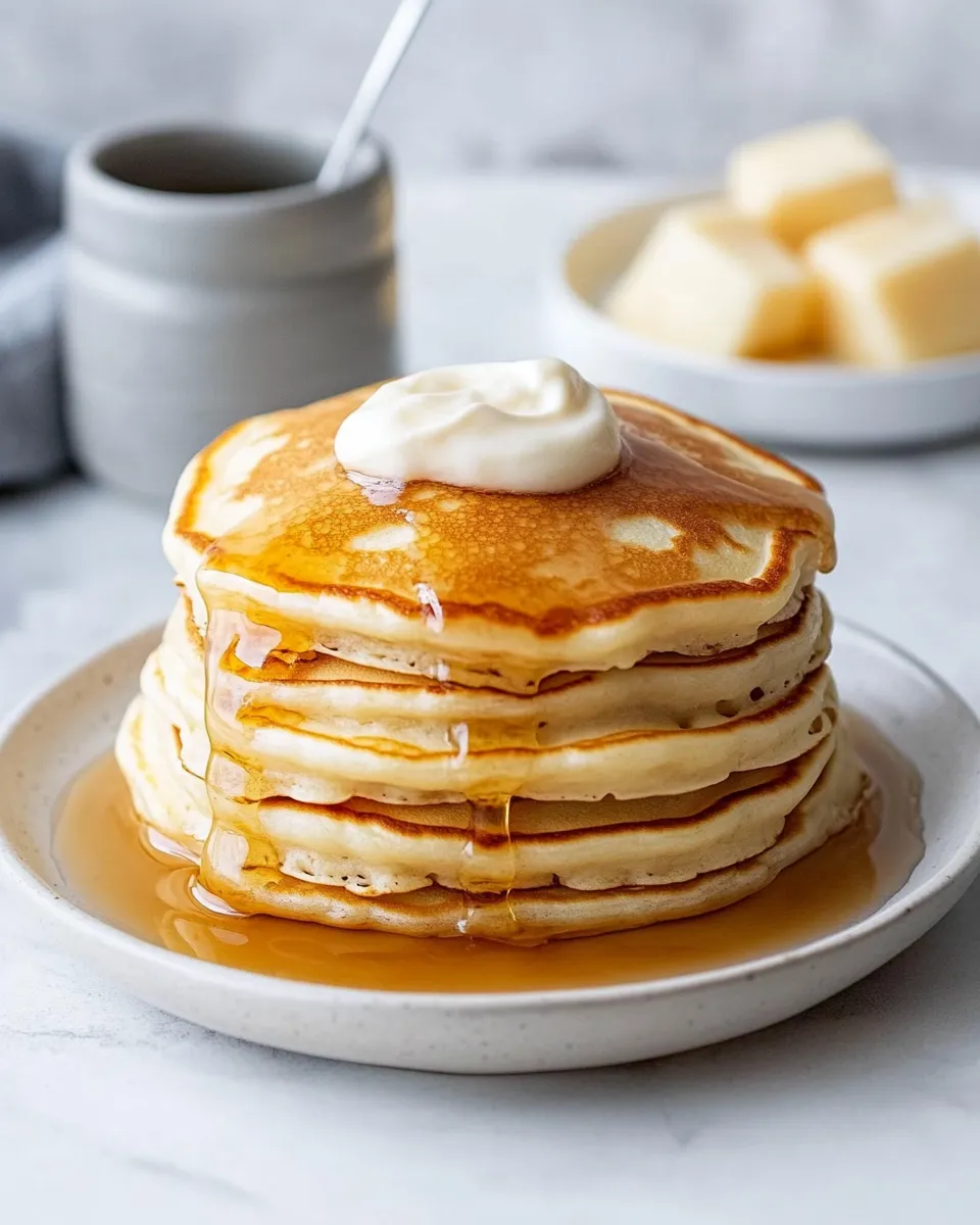 Homemade Sour Cream Pancakes recipe photo