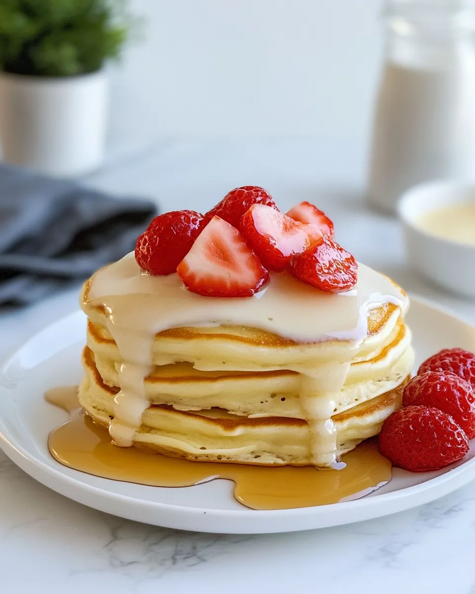 Easy Sour Cream Pancakes food shot