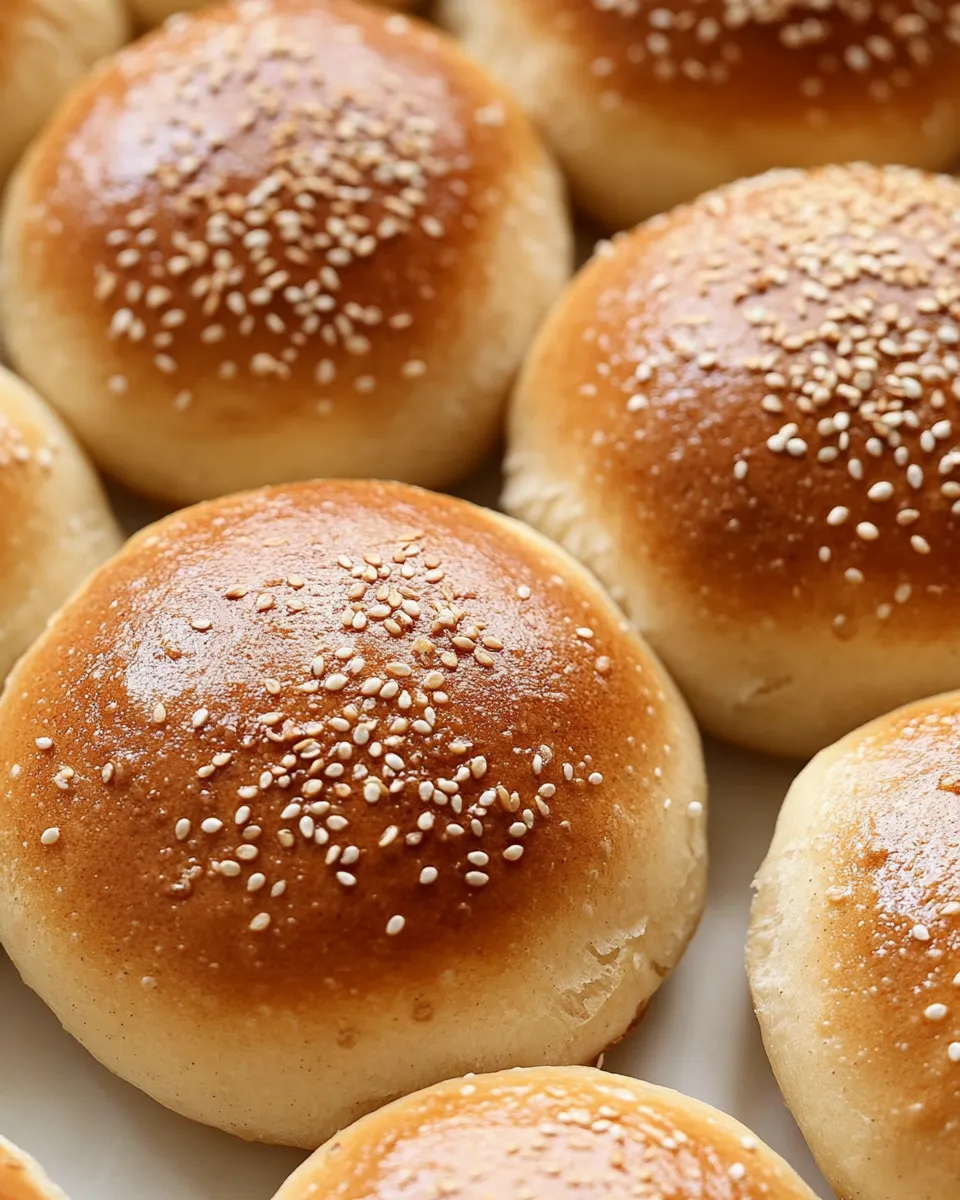 Easy Sourdough Hamburger Buns recipe photo