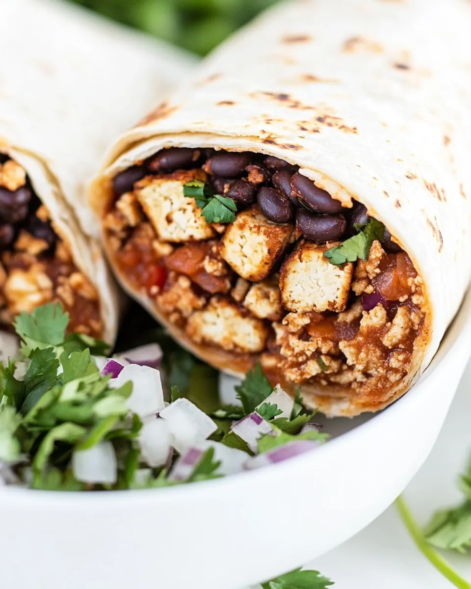Homemade Southwest Tofu Burrito photo