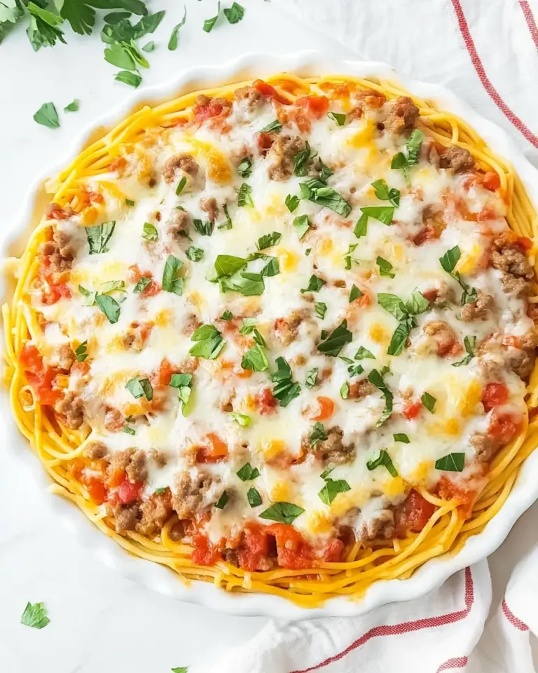 Homemade Spaghetti Pie photo
