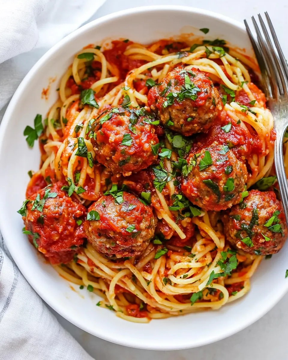 Easy Spaghetti and Meatballs recipe photo