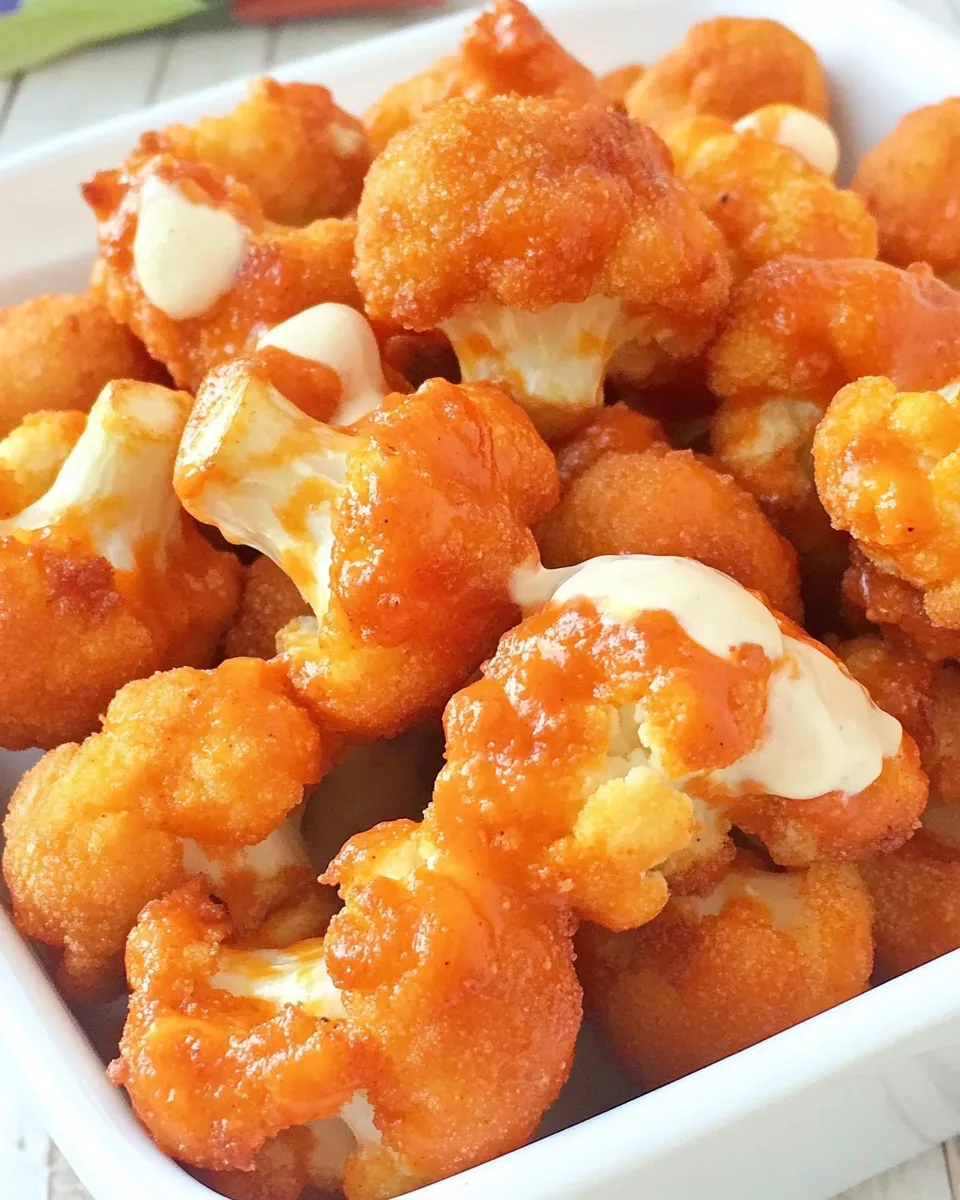Easy Spicy Buffalo Cauliflower Bites recipe photo