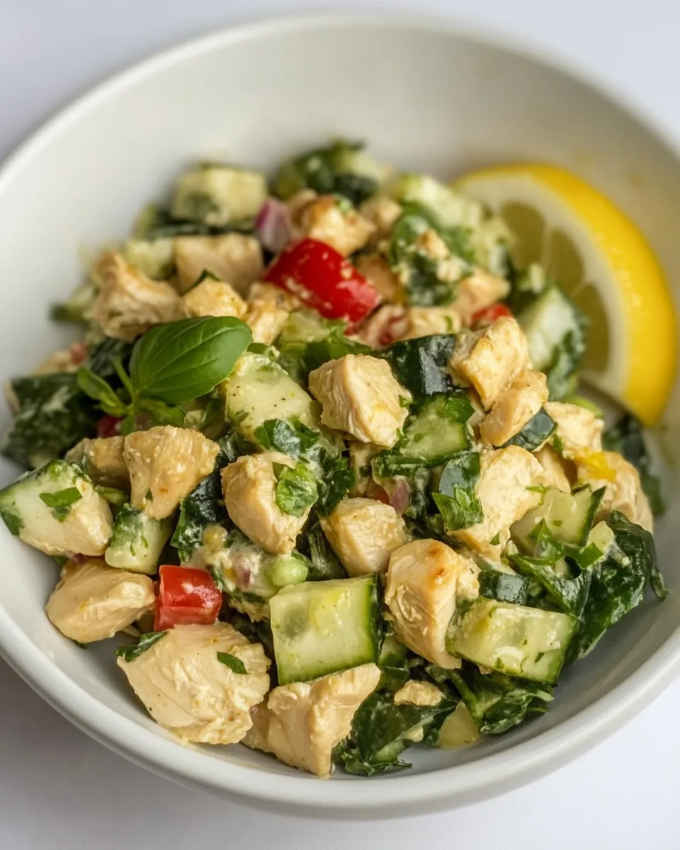 Homemade Spicy Chicken Salad with Ginger and Lemon recipe photo