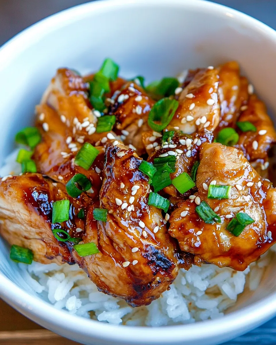 Easy Spicy Korean Chicken shot