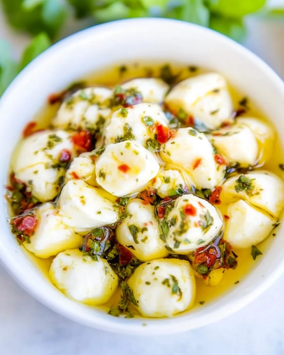 Classic Spicy Marinated Mozzarella image