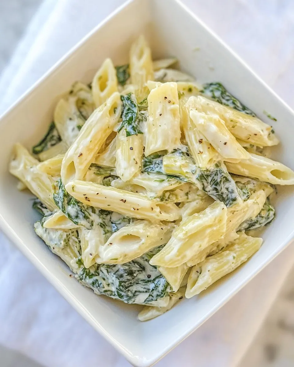 Classic Spinach and Artichoke Pasta Recipe image