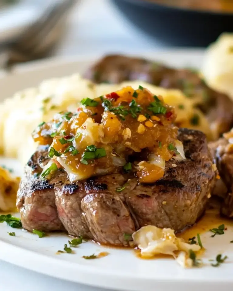 Homemade Steak with Kimchi Butter photo