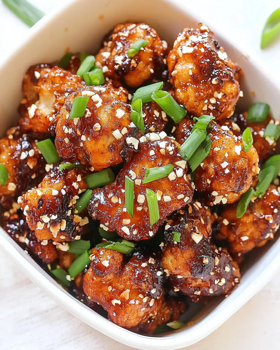 Easy Sticky Honey Garlic Cauliflower Wings photo