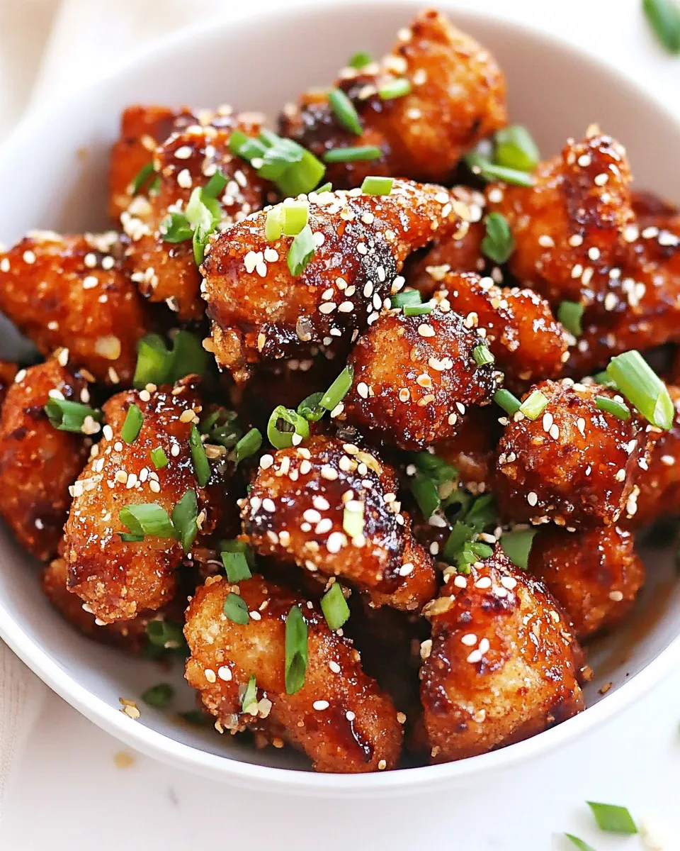 Best Sticky Honey Garlic Cauliflower Wings recipe photo