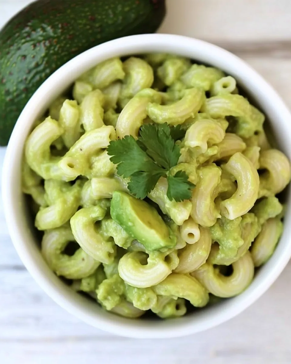Healthy Stovetop Avocado Mac and Cheese recipe photo