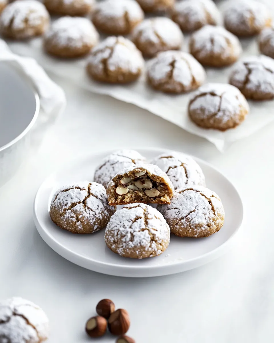 Delicious Stuffed Hazelnut Amaretti Cookies shot