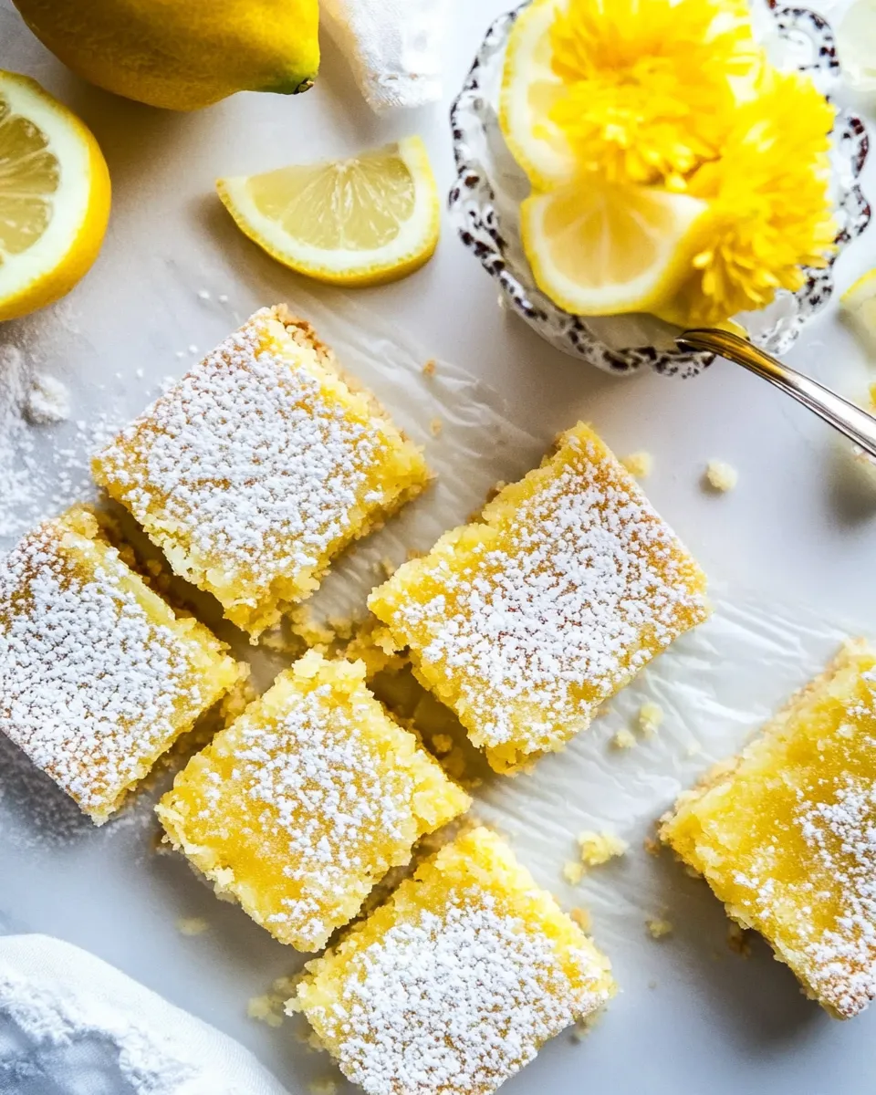 Delicious Sugar-Free, Keto, Low-Carb Lemon Bars recipe image
