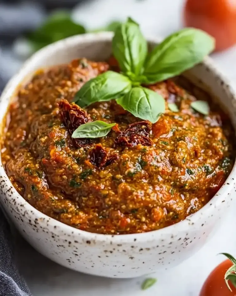 Homemade Sun Dried Tomato Pesto photo