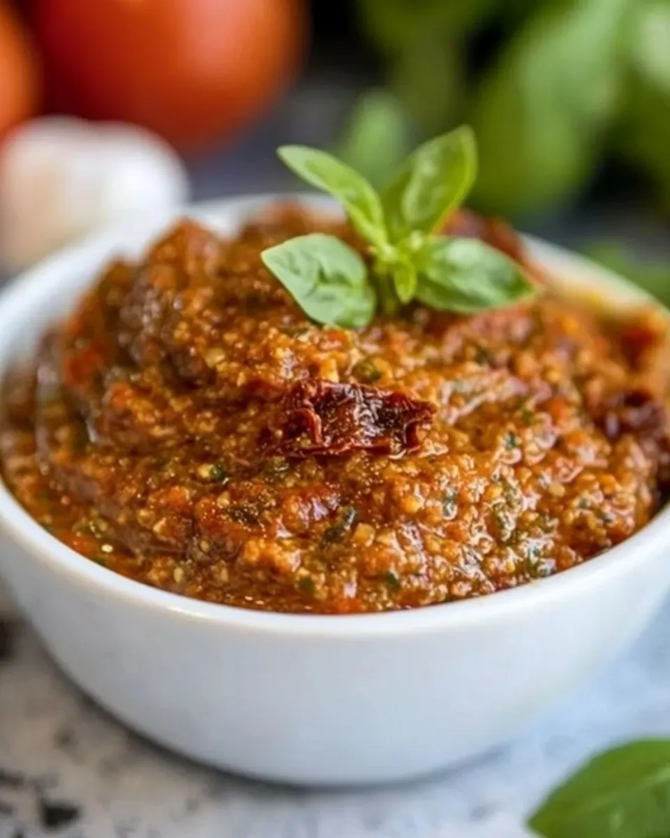 Easy Sun Dried Tomato Pesto recipe photo