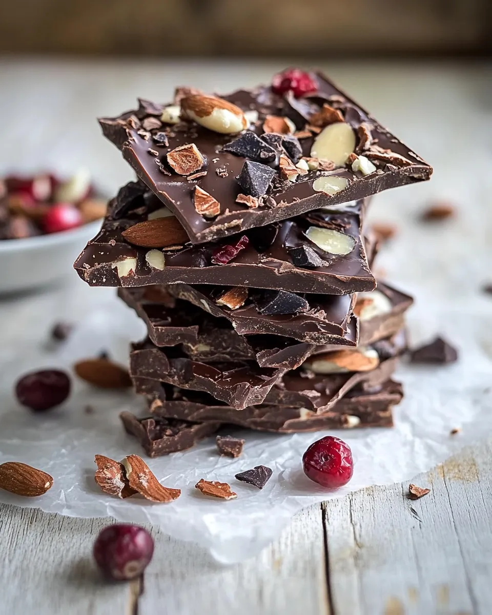 Healthy Superfood Chocolate Bark recipe photo
