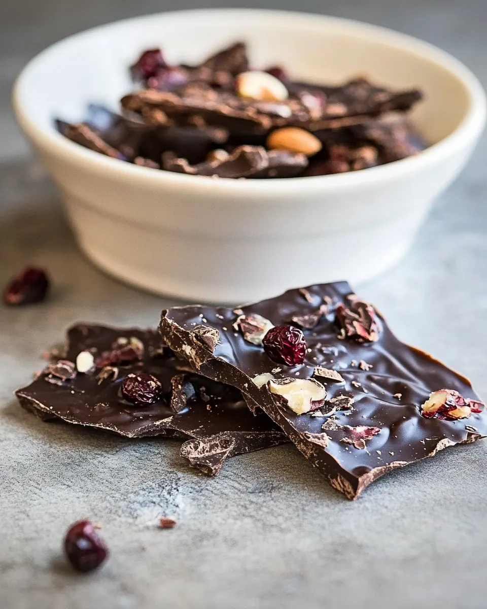 Easy Superfood Chocolate Bark shot