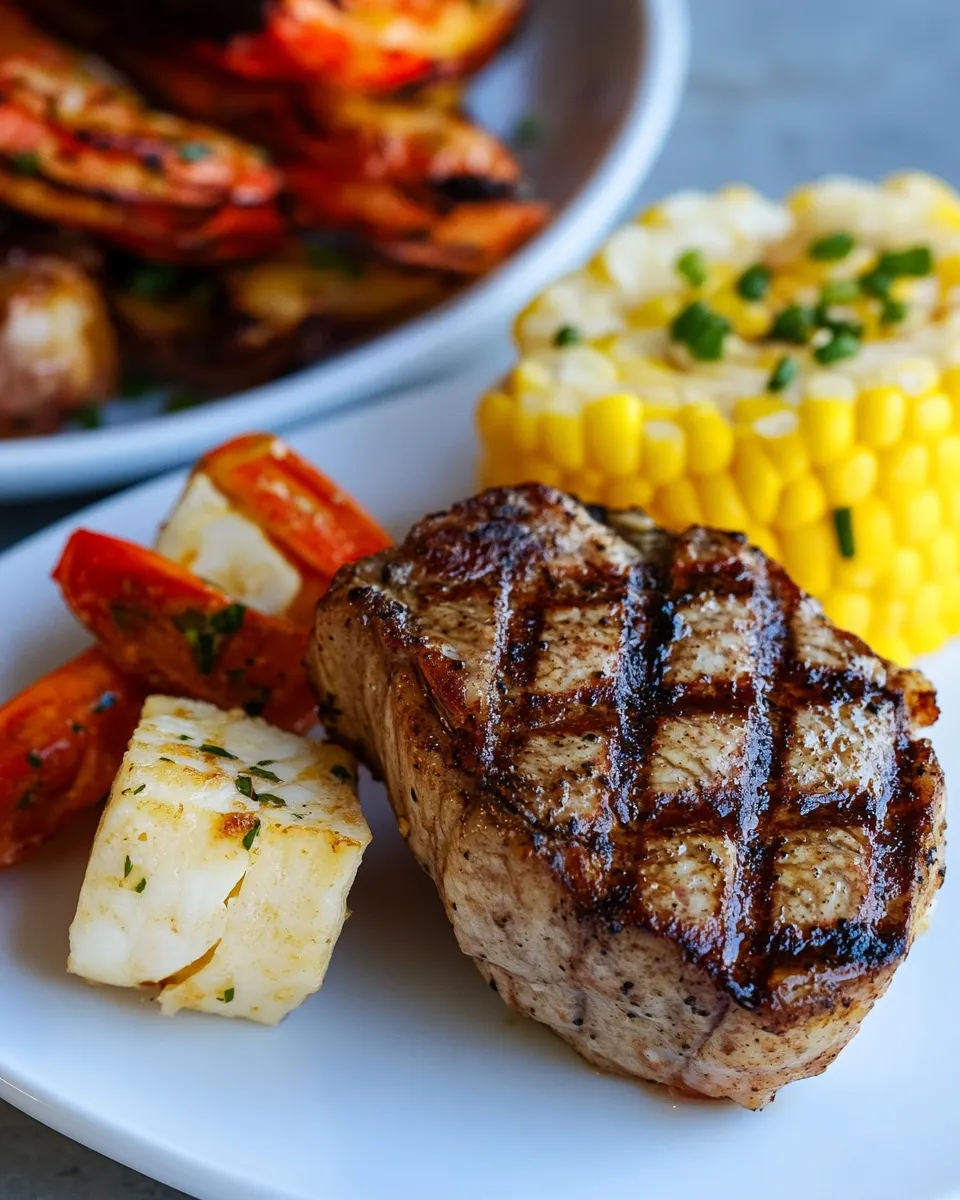 Delicious Surf and Turf shot