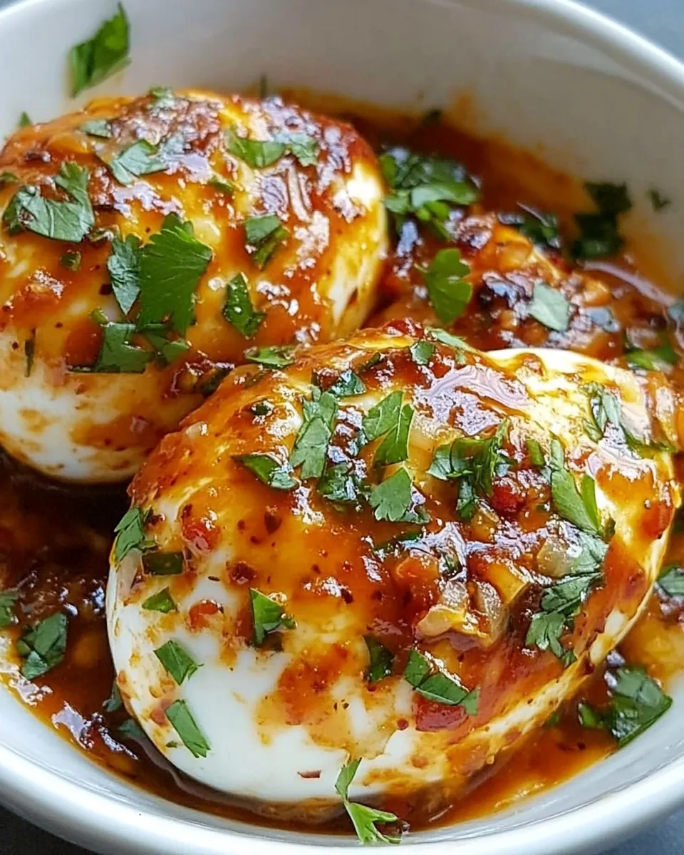 Easy Sweet Chili Eggs recipe photo