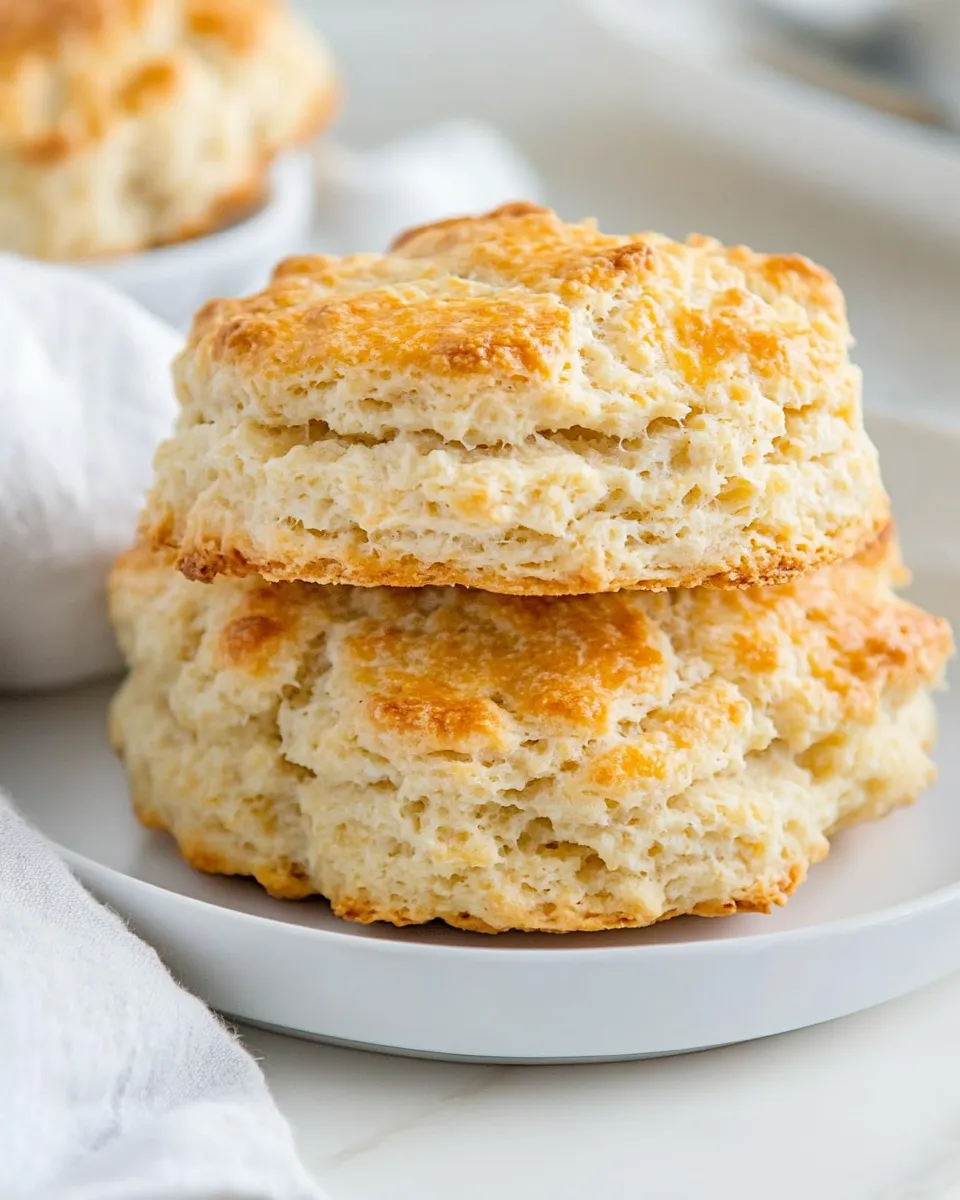 Easy Sweet Cream Biscuits Recipe shot