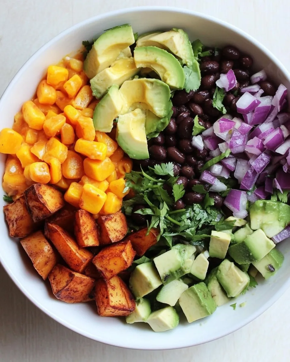 Homemade Sweet Potato and Black Bean Mexican Salad photo