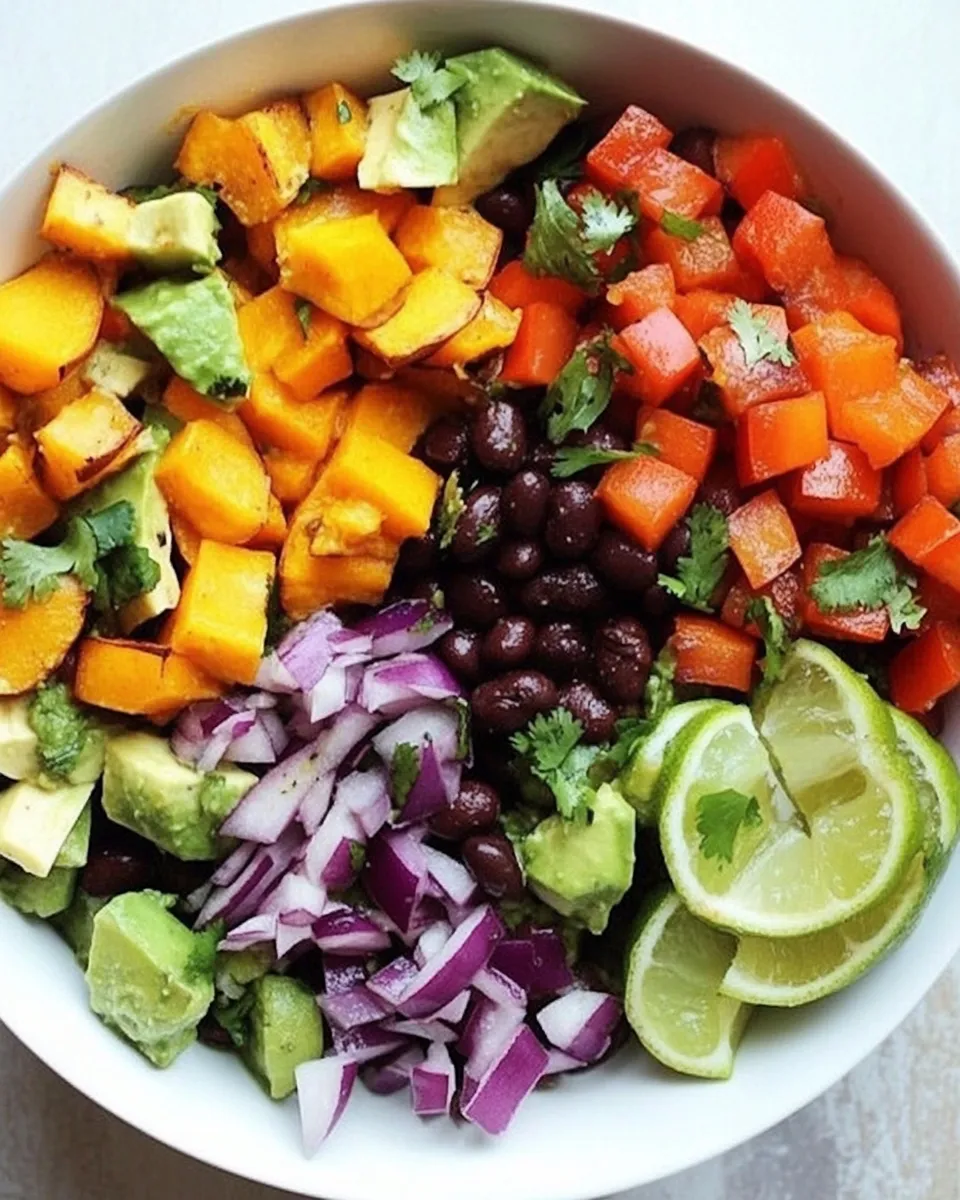 Classic Sweet Potato and Black Bean Mexican Salad image
