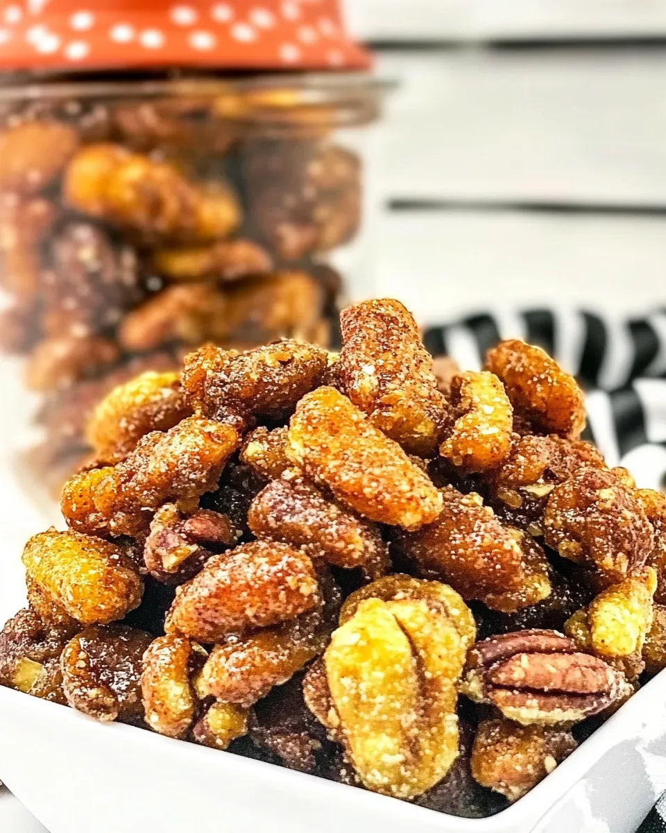Homemade Sweet & Spicy Candied Nuts photo