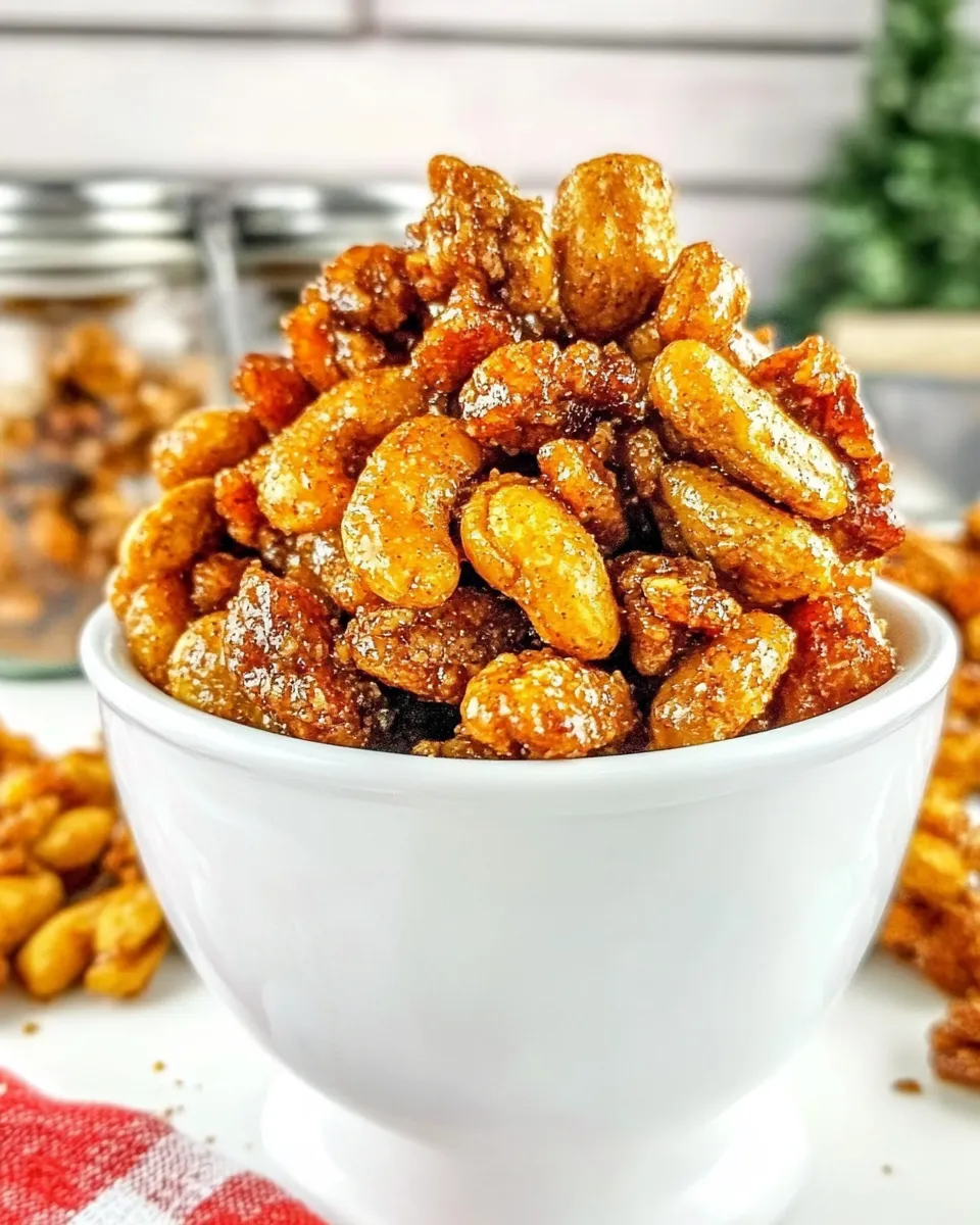 Easy Sweet & Spicy Candied Nuts recipe photo