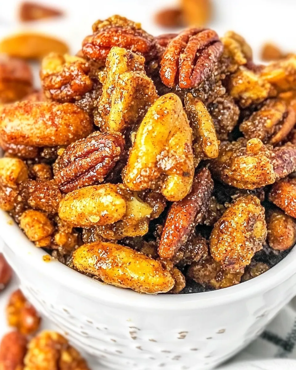 Delicious Sweet & Spicy Candied Nuts shot
