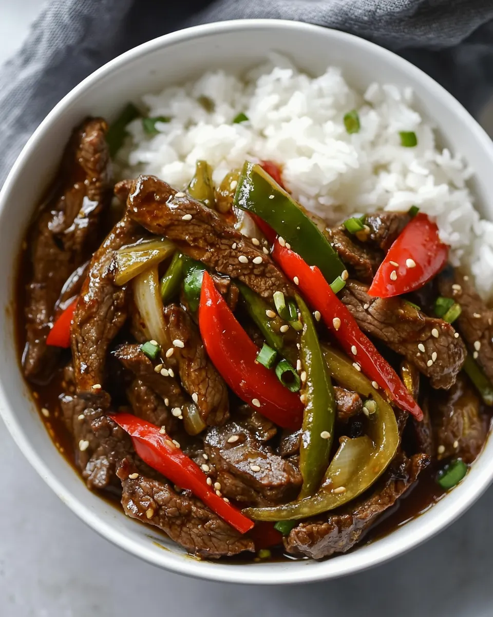 Delicious Szechuan Beef dish photo