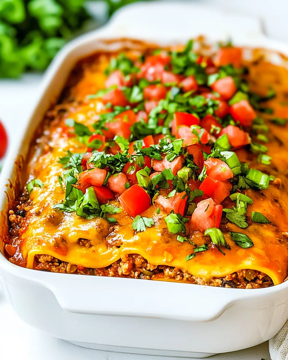 Delicious Taco Lasagna shot