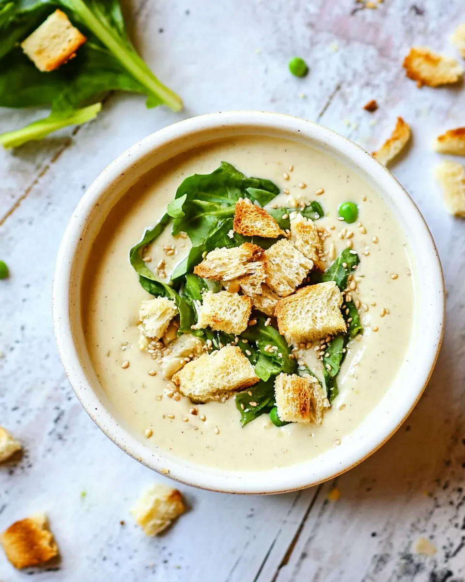 Classic Tahini Caesar Dressing shot
