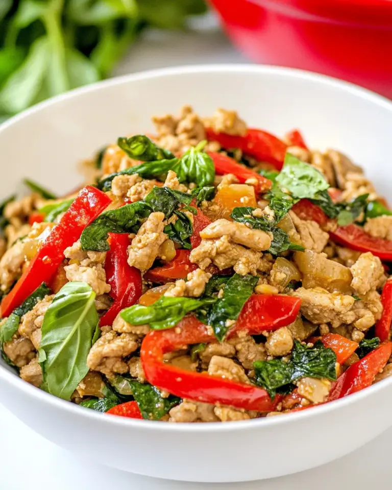 Homemade Thai-Inspired Ground Turkey Stir Fry photo