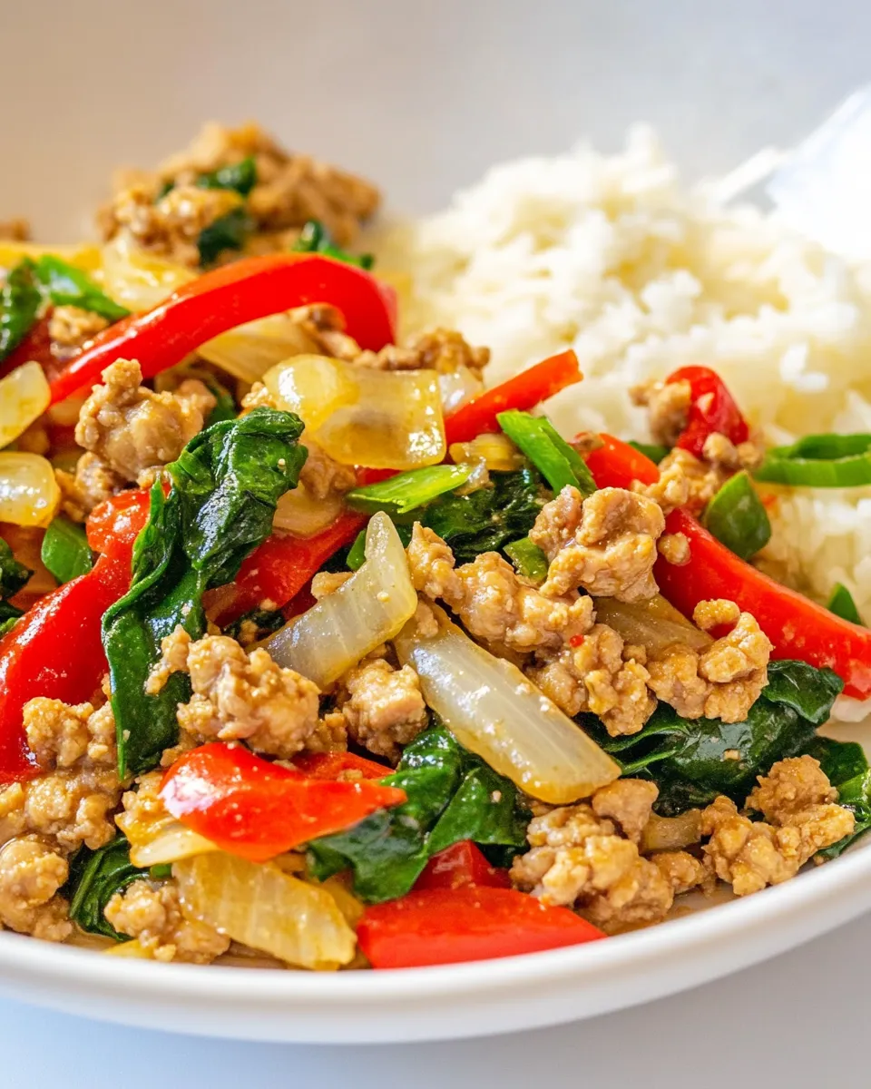 Easy Thai-Inspired Ground Turkey Stir Fry image