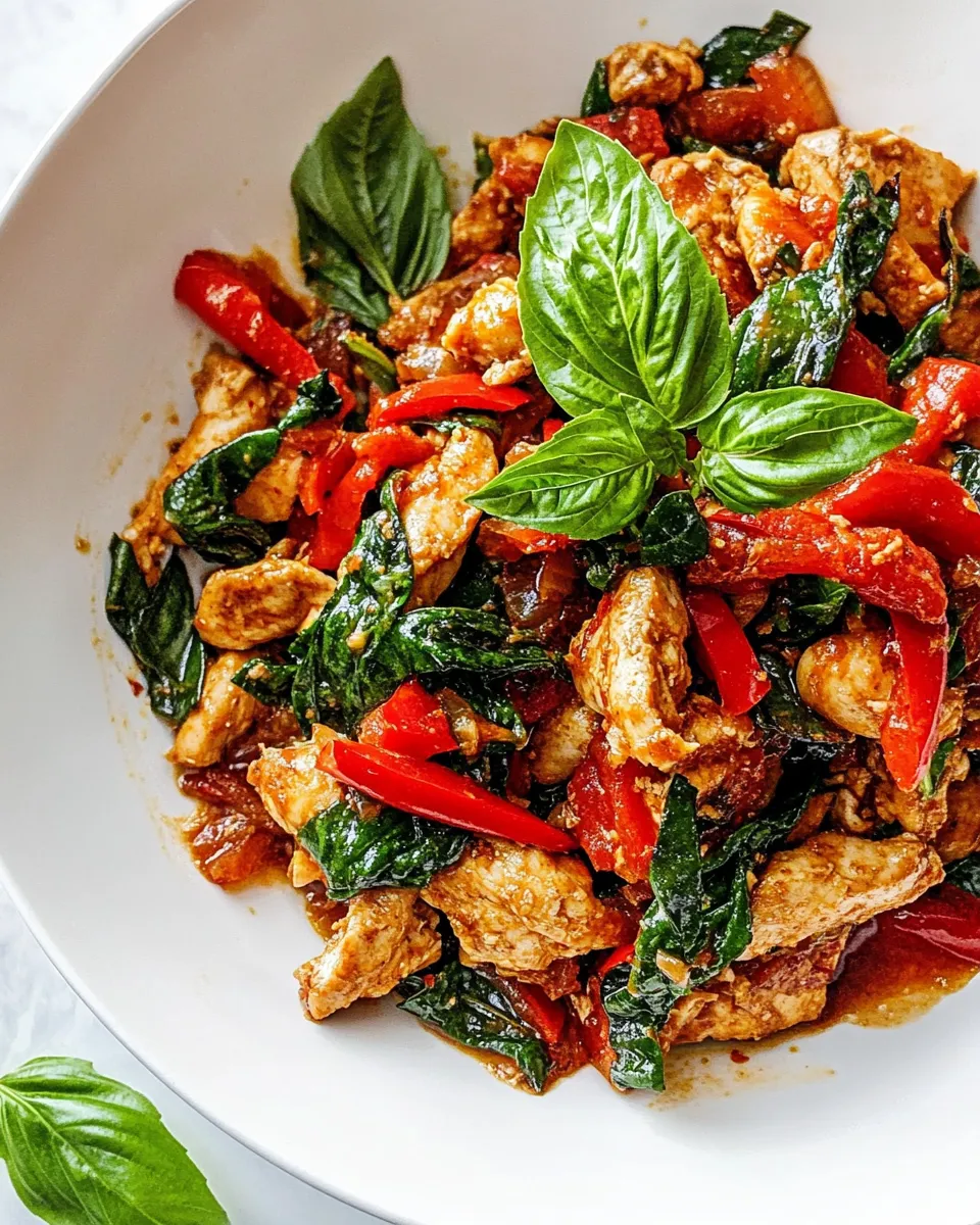 Classic Thai Basil Chicken image