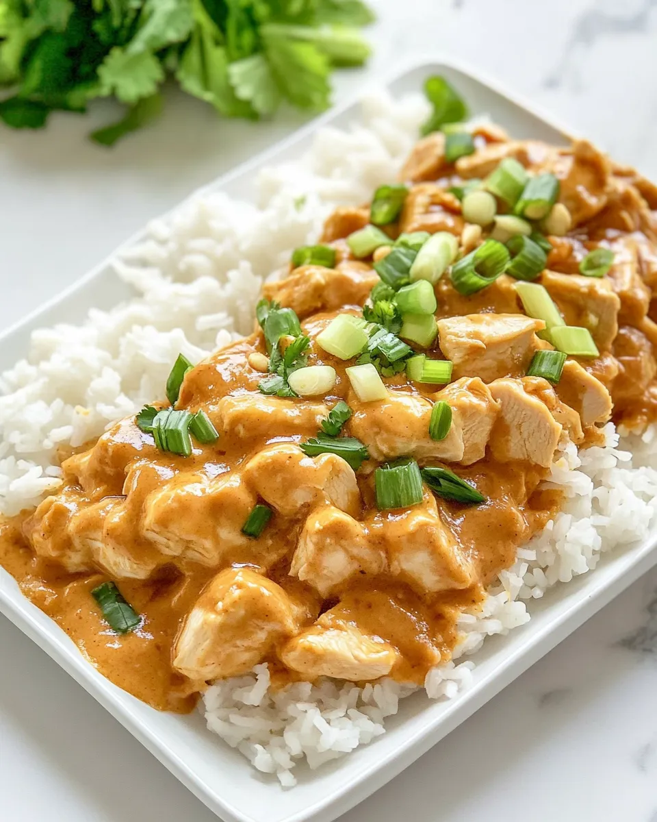 Delicious Thai Chicken with Peanut Sauce: Better Than Takeout image