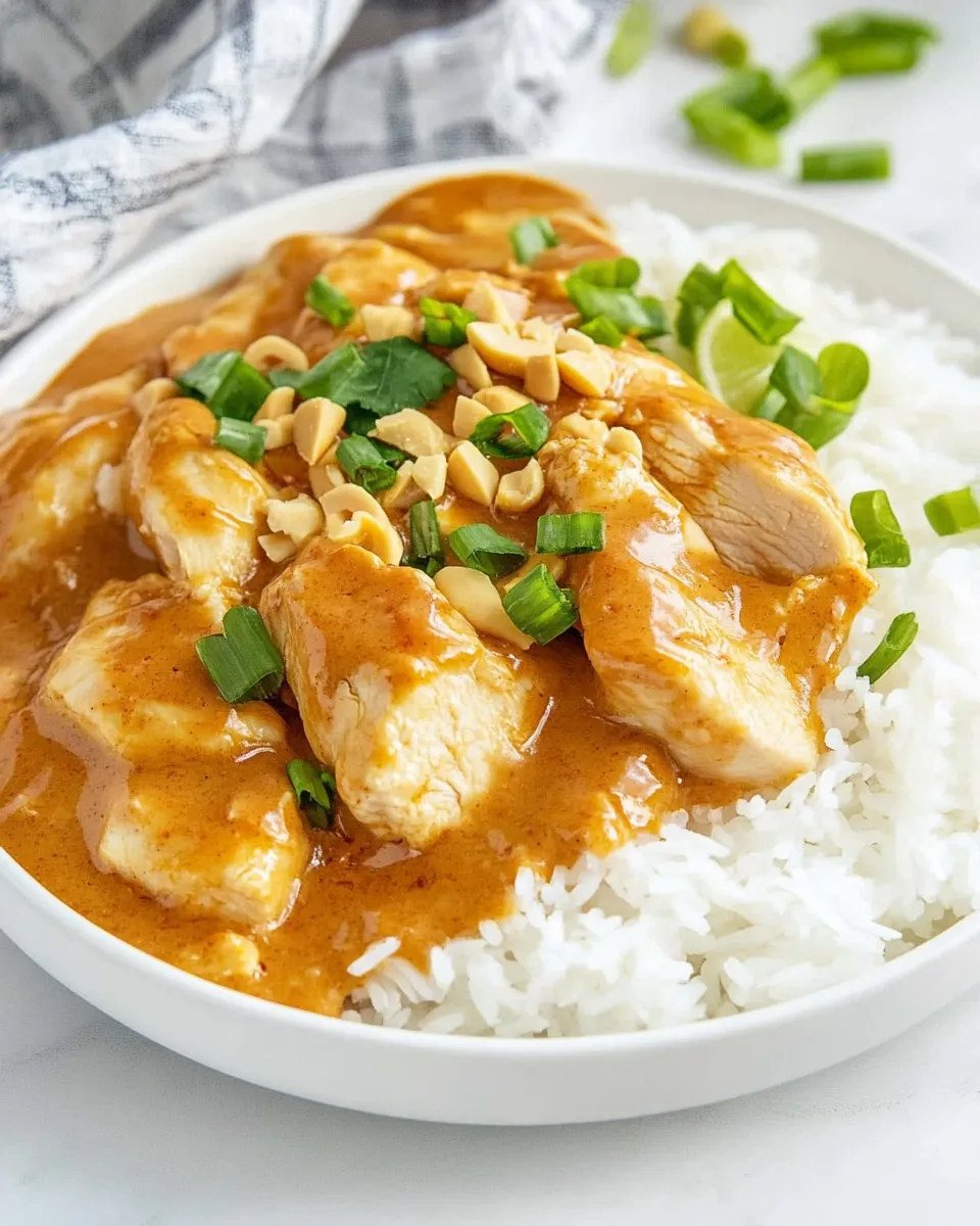Savory Thai Chicken with Peanut Sauce: Better Than Takeout shot
