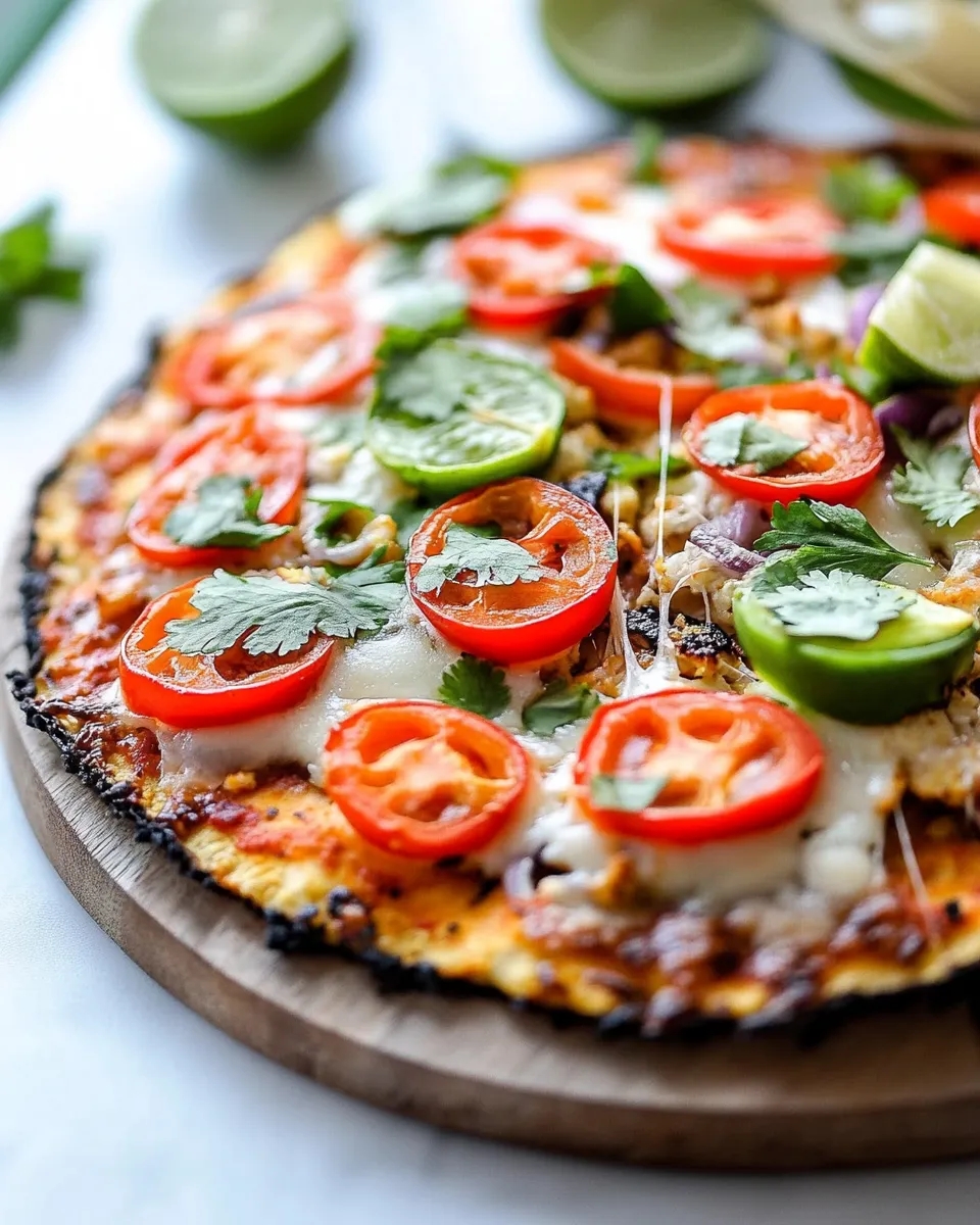 Homemade Thai Peanut-Cauliflower Pizza photo