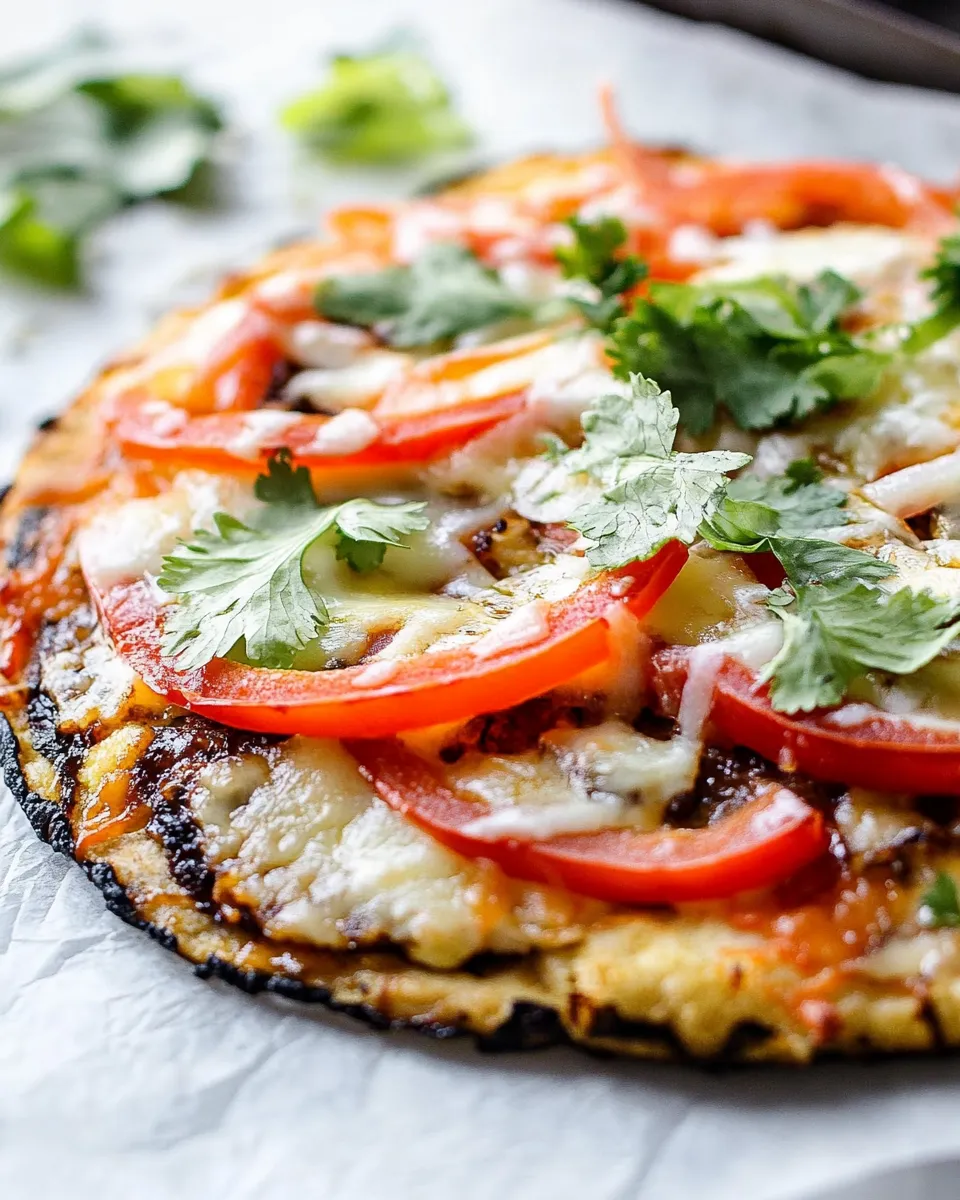 Delicious Thai Peanut-Cauliflower Pizza image