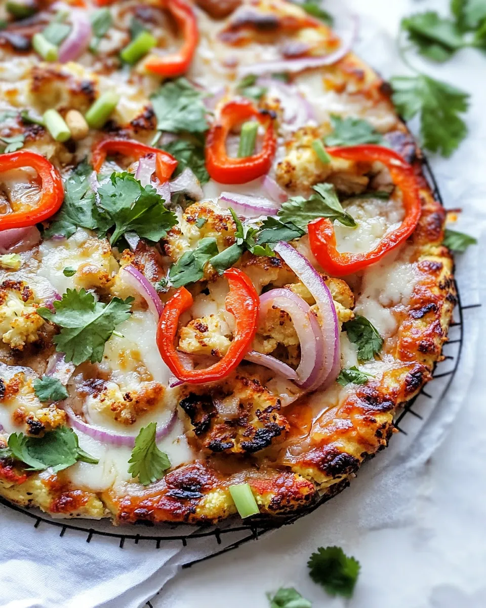 Easy Thai Peanut-Cauliflower Pizza recipe photo