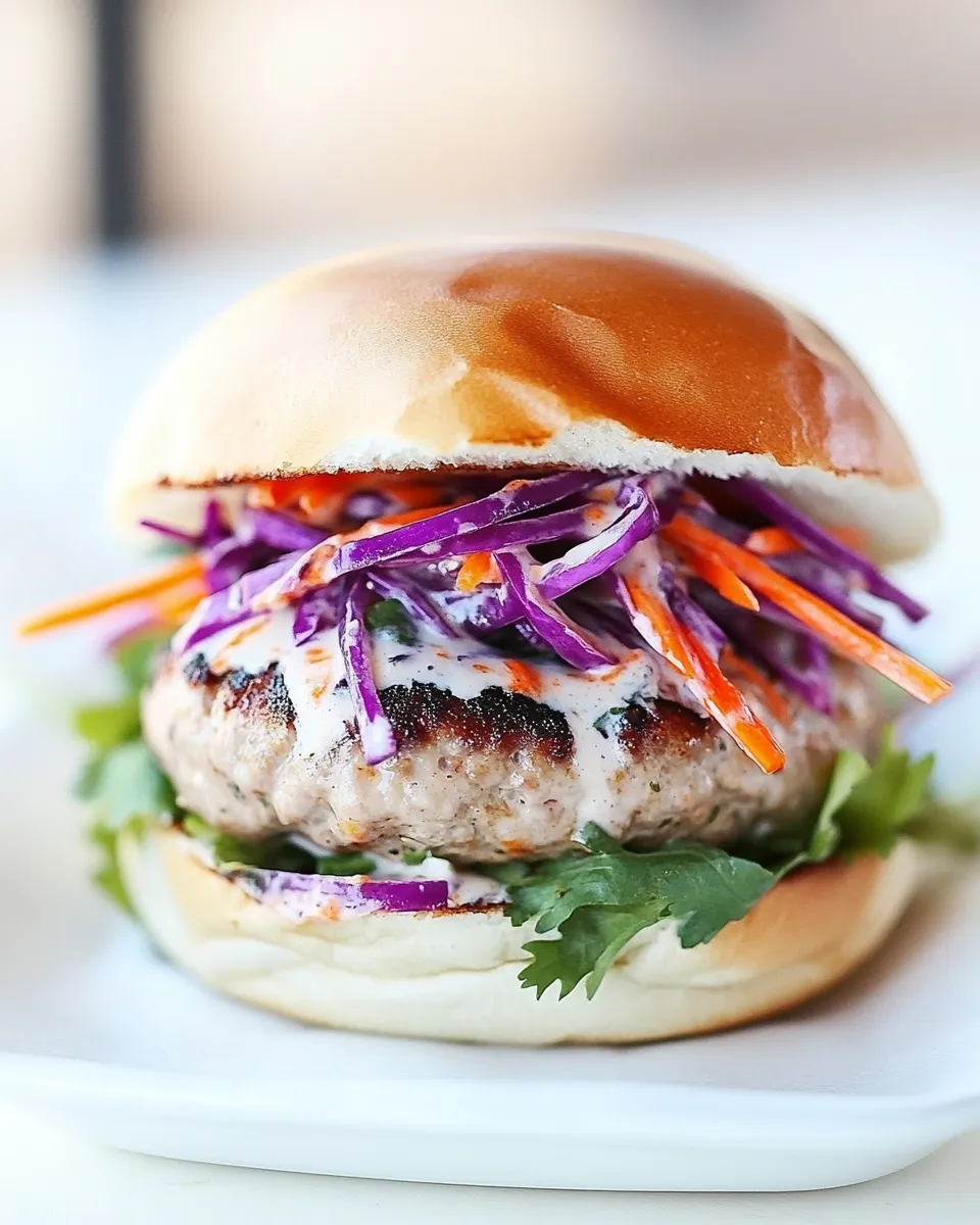 Delicious Thai Turkey Burgers with Curry Yogurt Sauce dish photo