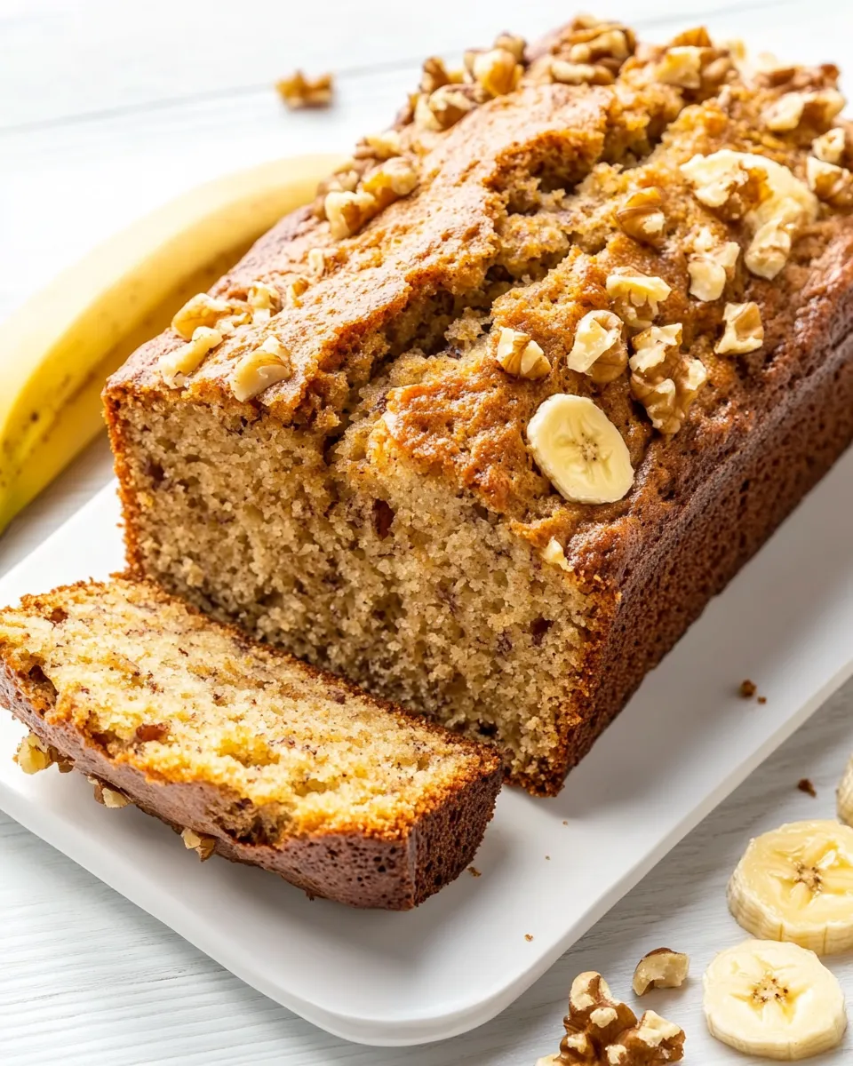 Delicious The BEST Banana Nut Bread shot