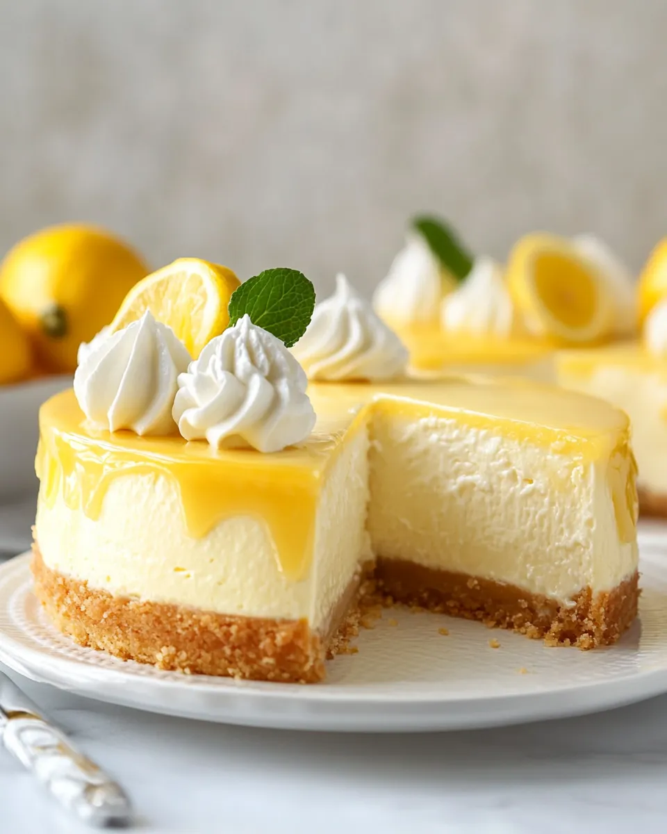 Delicious The Best Lemon Cheesecake Recipe recipe photo