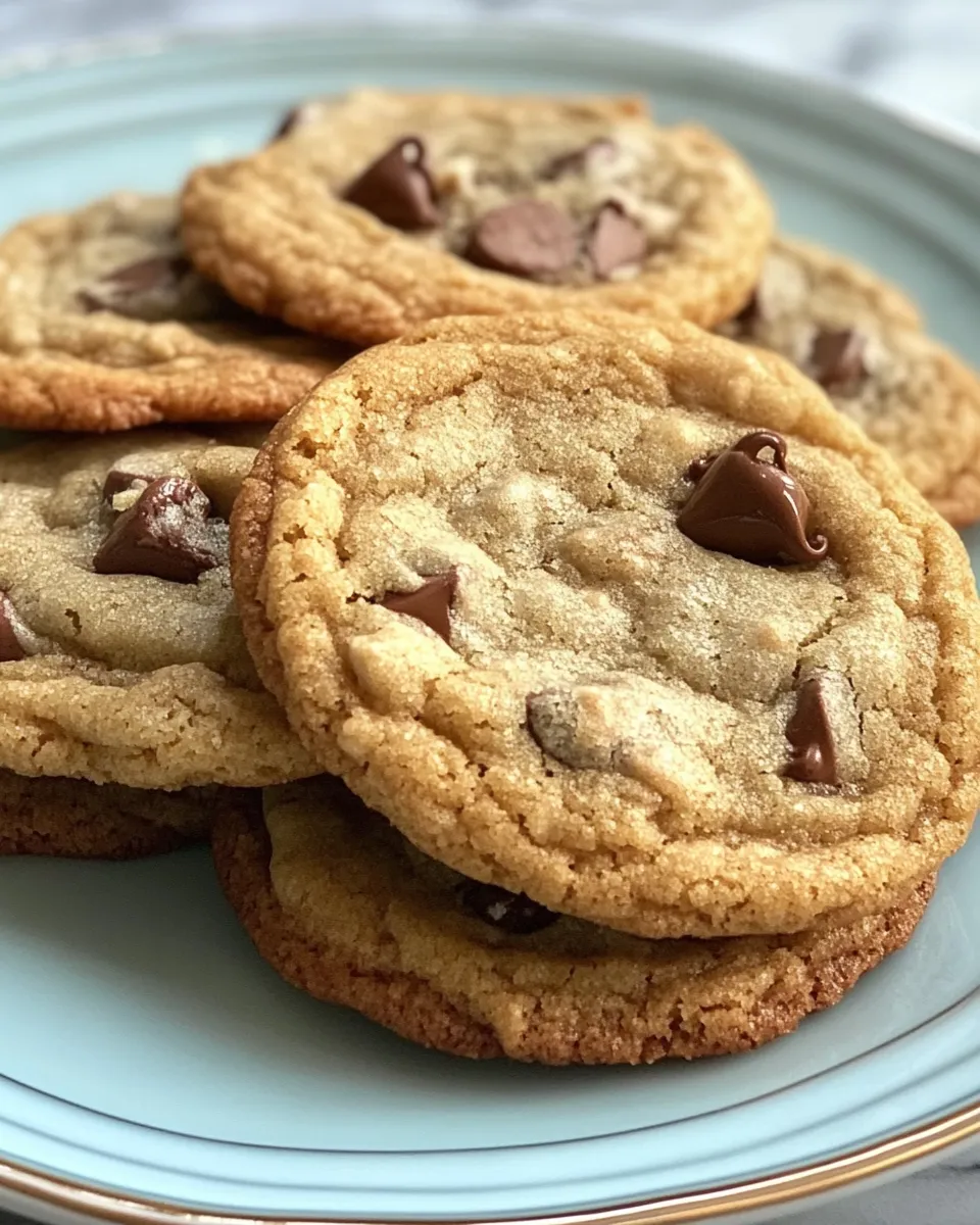 Homemade Thin and Chewy Chocolate Chip Cookie Recipe photo