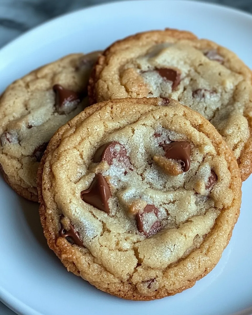 Easy Thin and Chewy Chocolate Chip Cookie Recipe shot
