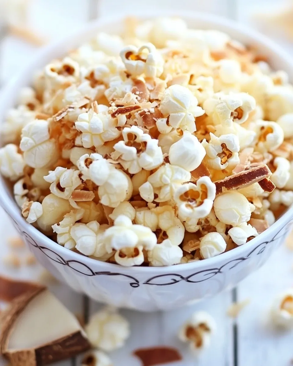 Delicious Toasted Coconut Kettle Corn image