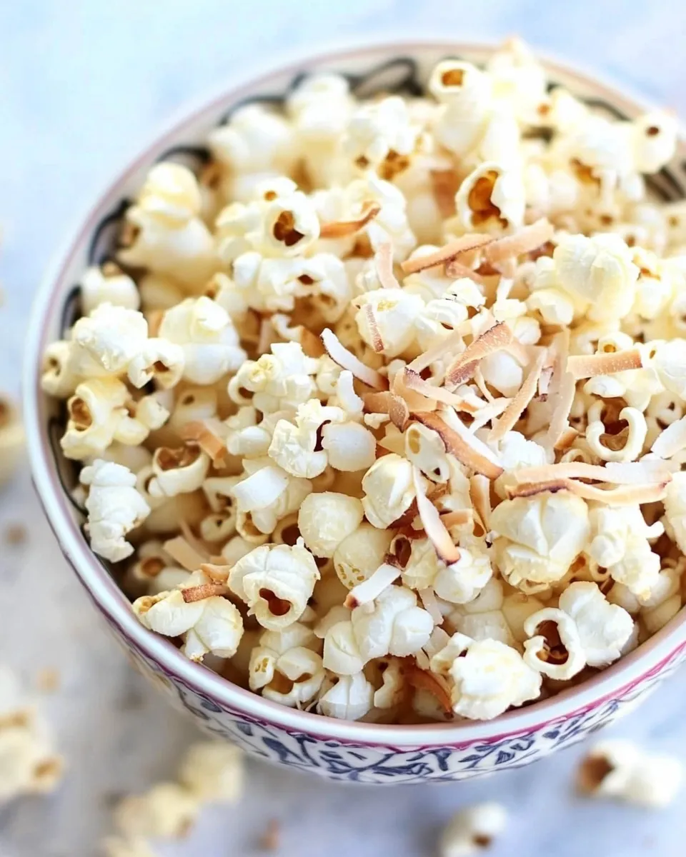 Easy Toasted Coconut Kettle Corn recipe photo