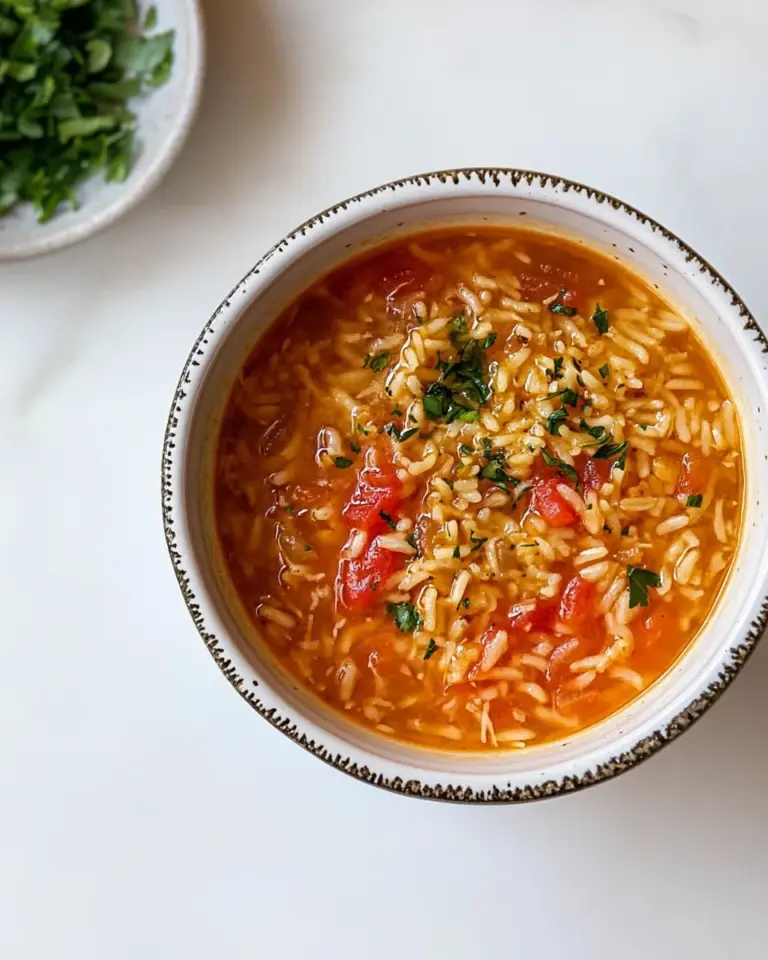 Homemade Tomato rice soup photo
