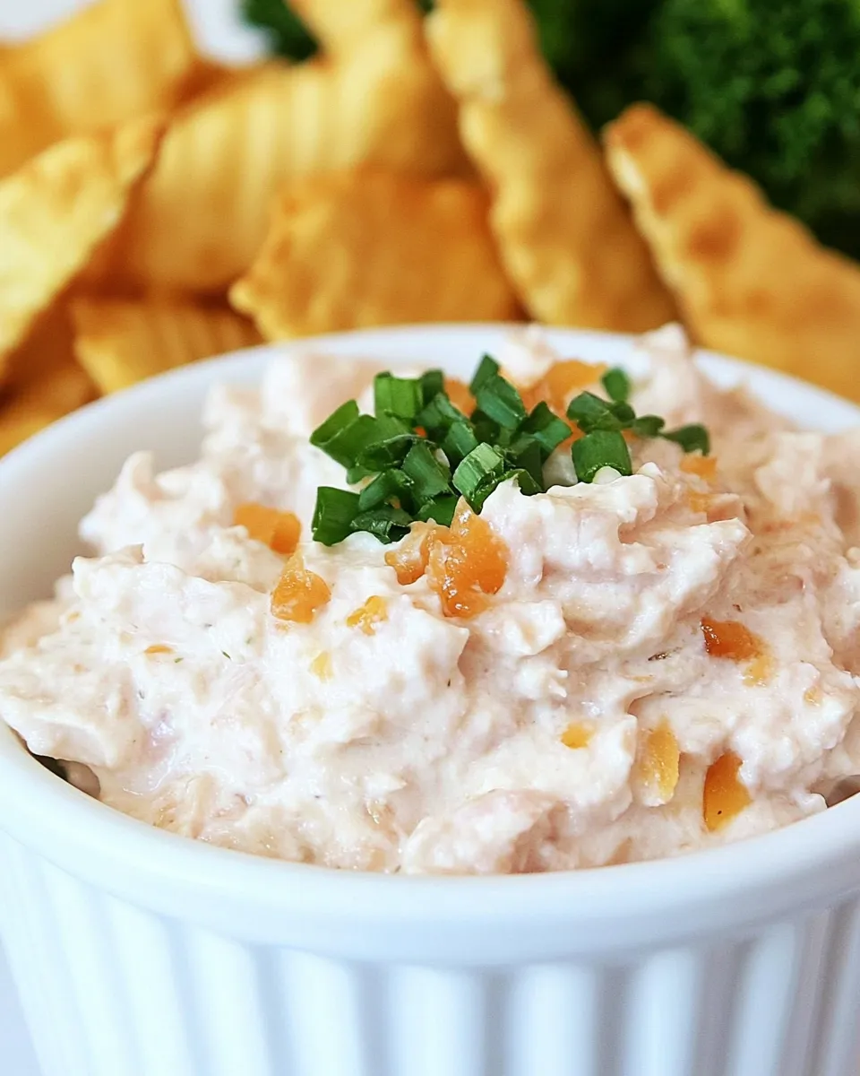 Delicious Tuna Dip shot